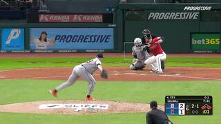 BRUTAL: That HAD to Hurt..... Cleveland Batter Hit by Pitch but it was his Fault.