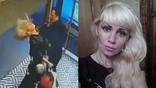 Scumbag Punches Woman In The Face In Front Of Her Child