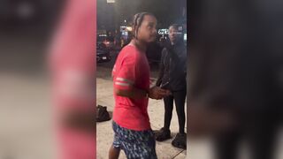 The usual freaks the F out when a foreigner nail salon "fuck muh shit up"