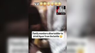 The usual suspects let their young usual suspect drink "ondat Henny"