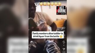 The usual suspects let their young usual suspect drink "ondat Henny"