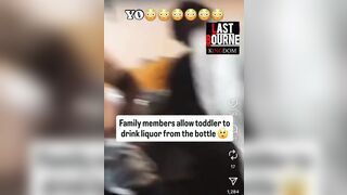 The usual suspects let their young usual suspect drink "ondat Henny"