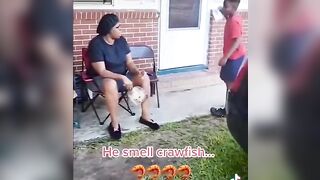 A young usual suspect smells crawfish