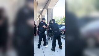 Charleston, NC - The suspect doing the usual. Cop trying tot do his job