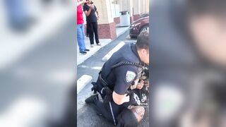 Charleston, NC - The suspect doing the usual. Cop trying tot do his job