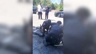 Charleston, NC - The suspect doing the usual. Cop trying tot do his job