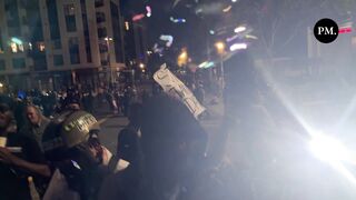 Black man comes to the ICE Facility with a MAGA Hat and America Flag