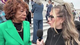 WATCH: Maxine Waters Snaps When Asked About Healthcare for Illegal Aliens