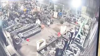 Worker killed in shocking accident