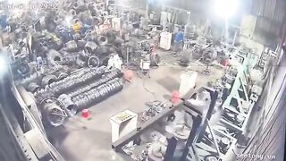 Worker killed in shocking accident