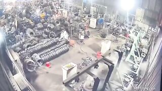 Worker killed in shocking accident