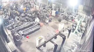 Worker killed in shocking accident