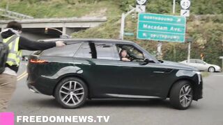 Local resident GOES OFF on Antifa thugs who are blocking the road near ICE facility