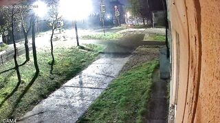 Speeding driver launches pedestrian in Russia