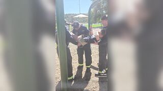 Honestly asking myself why they didn’t just cut the swing or the chain.