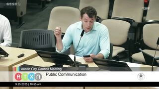 Locals voicing their opinion on AI surveillance. You're all out of order!