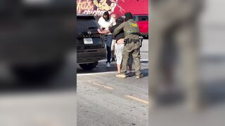 Latino Man Gets Into A Fight With ICE Agents