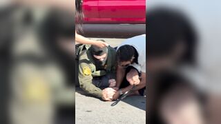 Latino Man Gets Into A Fight With ICE Agents