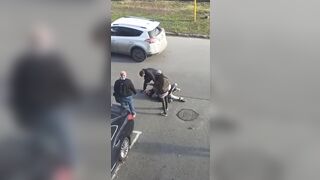 Road Rage Fight Escalates to Wild Demolition Derby