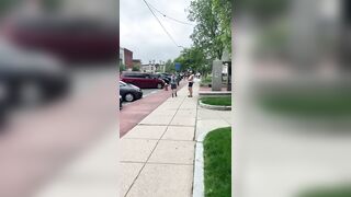 A woman loses her mind over a banner that simply defines what a woman is