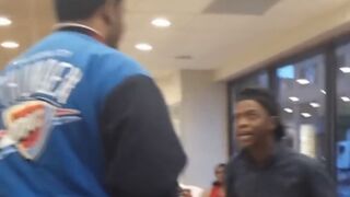 Fight breaks out at a Wendy's on Jamaica Avenue in Queens