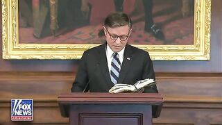 FAITH FIRST: Speaker Johnson Opens Press Conference by Reading Psalm 37