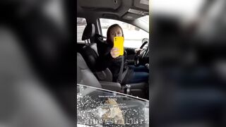 Liberal Karen gets upset by the sign he is holding & she calls 911