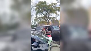ICE agents arrest a notorious agitator known for interfering with ICE operations