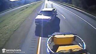 Pennsylvania Department of Transportation shared a video of a wild crash