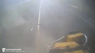 Pennsylvania Department of Transportation shared a video of a wild crash