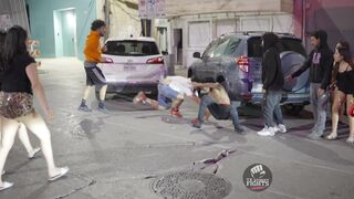 Crazy 2vs1 fight Downtown Austin TX