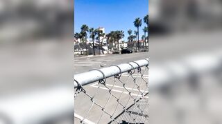 Close up Video of the Helicopter Crash in Huntington Beach, California Today!