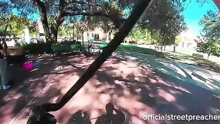 Brave Christian Stands Against Large Group of Muslims in Dallas Texas