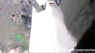 Brave Christian Stands Against Large Group of Muslims in Dallas Texas