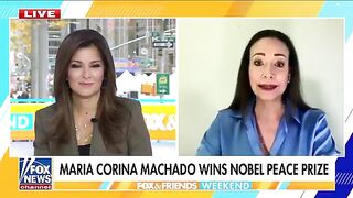 Wokies Melt as Just Named Nobel Peace Prize Winner Maria Corina Machado says President Trump DESERVES IT.