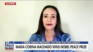 Wokies Melt as Just Named Nobel Peace Prize Winner Maria Corina Machado says President Trump DESERVES IT.