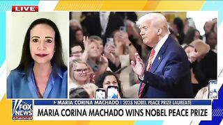 Wokies Melt as Just Named Nobel Peace Prize Winner Maria Corina Machado says President Trump DESERVES IT.