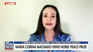 Wokies Melt as Just Named Nobel Peace Prize Winner Maria Corina Machado says President Trump DESERVES IT.
