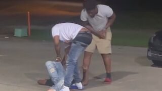 Man is unconscious in a parking lot and black good samaritans come to his rescue