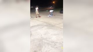 Man is unconscious in a parking lot and black good samaritans come to his rescue