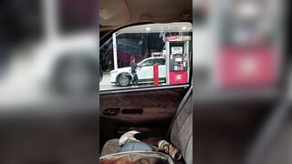 Pretty Girl Makes the Car Wash an Exciting Visit