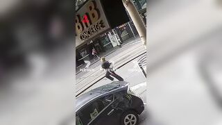 Watch: Trans Man Stabs a Random Woman in The Chest in Melbourne.