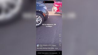 Antifa Wokie Records Herself Boxing in an ICE Agent With Her Car in Oregon