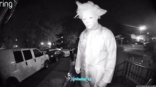 Group in Halloween Masks Try to Break into a Home and Threatens Homeowners