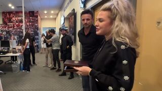 Erika Kirk shows Charlie’s Medal of Freedom to all of the Staff at Turning Point USA.