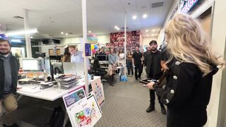 Erika Kirk shows Charlie’s Medal of Freedom to all of the Staff at Turning Point USA.