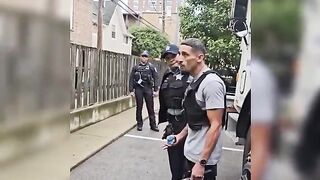 A McDonald’s security guard booted a garbage truck after the driver stopped for lunch