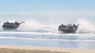 AMERICAN MIGHT: JD Vance and his wife Usha attended the Marine Corps’ 250th anniversary at Camp Pendleton, featuring amphibious assault demonstration and flyovers.