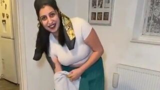 Romanian shows off her shoplifting haul