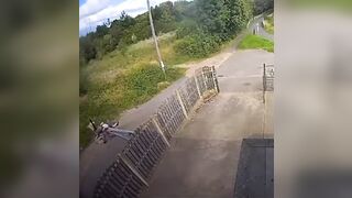Cyclists and Scooters vs. Gate